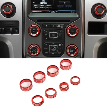 

2009-2014 Ring Cover Trim ABS Red A/C AC Stereo For Ford F150 Practical