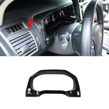 

For Toyota Land Cruiser Prado FJ150 2018-2019 ABS Carbon fiber Dashboard Decorative Frame Trim Car Styling Accessories