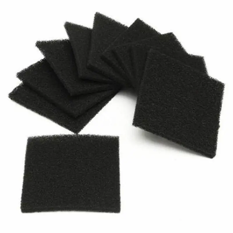 5-20Pcs Activated Carbon Filter Sponge Aquarium Fish Filter Box Water Pet Cage Filters Accessories Hole Aquarium Absorber water filter