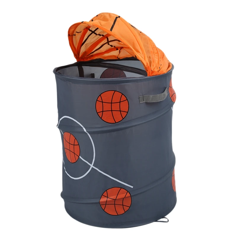 Best Collapsible Laundry Basket Storage Barrels Storage Barrel Polyester Cloth Toy Store