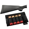 ZOHAN 5 Rounds Shotgun Shell Holder On Stock Cartridge Holder Buttstock Ammo Pouch for 12 20 Gauge Hunting Gun Accessory 4