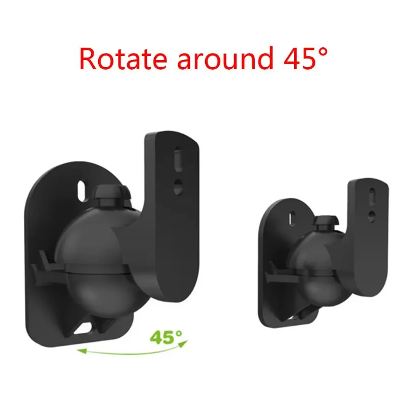 Universal Satellite Speaker Wall Mount Bracket Ceiling Stand Clamp with Swivel and Tilt Angle Rotation for Sony Speakers