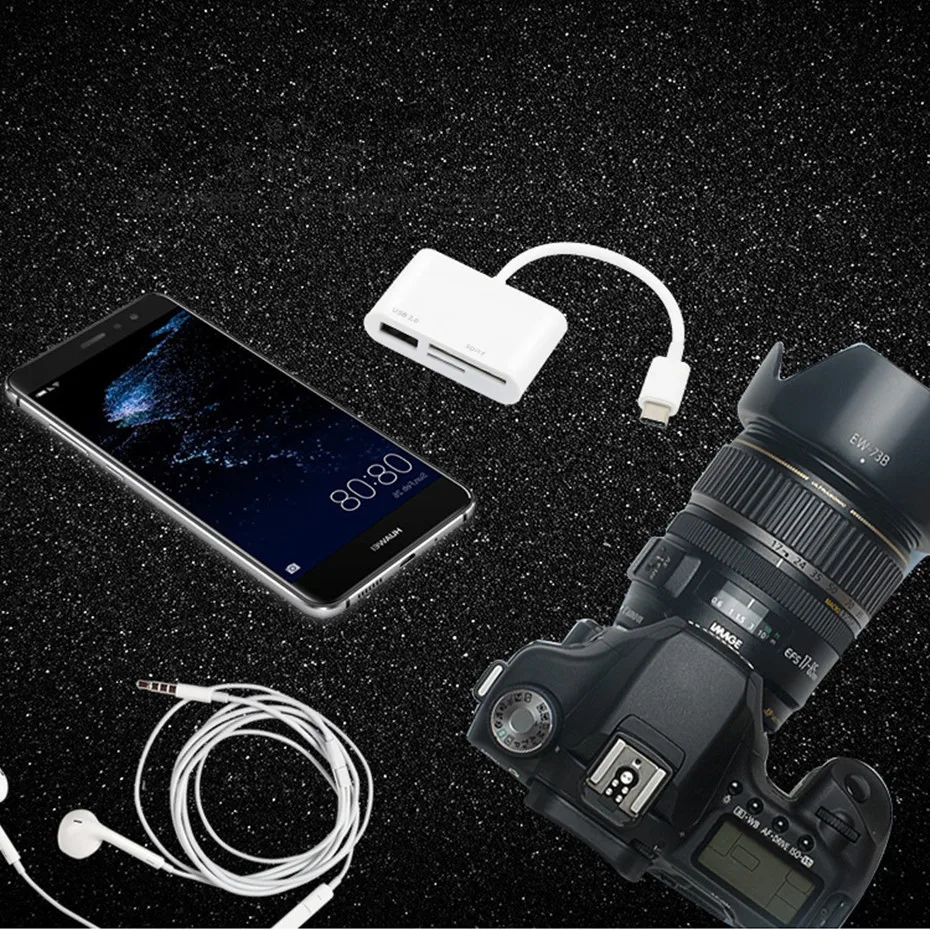 Тип C Micro SD TF кард-ридер Android OTG адаптер для Macbook для samsung Note8 S8 S9 для huawei P20 Plus(с розничной посылка