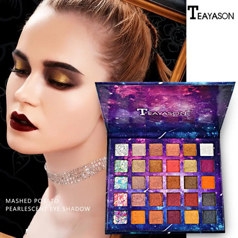 Новый продукт 30 цветов Тени для век Палитра блесток гель Блеск перламутровый