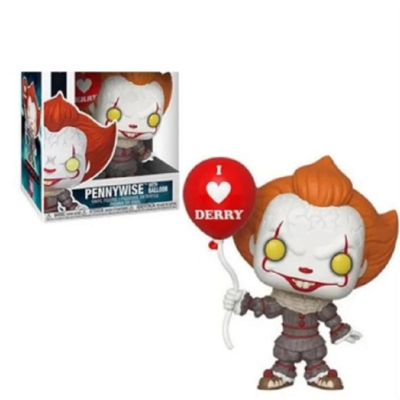 Funko Pennywise with ballon 780# 10cm PVC Action Toy Figures Model Doll Vinyl Figure Joker Clown Kids Toys | Игрушки и хобби