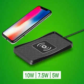 

Qi Wireless Charger Car Dashboard Holder Mount Non-Slip Pad Mat for Samsung Universal Phone