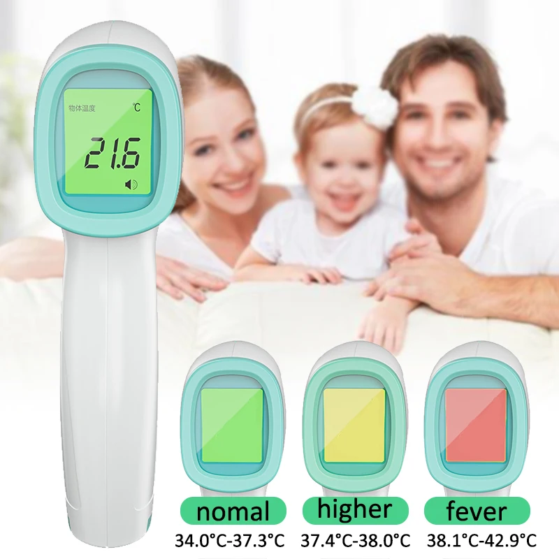 

Hot Digital Thermometer Infrared Baby Adult Forehead Non-contact Infrared Thermometer LCD Backlight Termometro Infravermelh