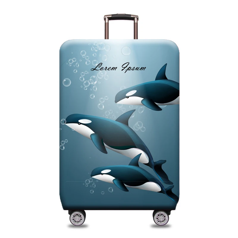 Sea Life Эластичный чехол для костюма 18-32 дюймов, Защитные чехлы для багажа, пылезащитный чехол для костюма, защитный чехол, аксессуары для путешествий XT905 - Цвет: Sea Life