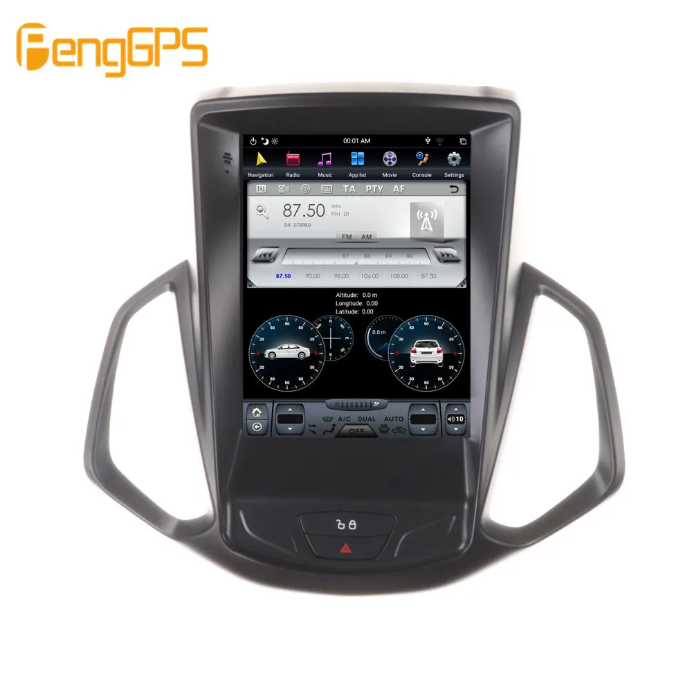 10,4 ''Tesla Android 8,1 PX6 Автомобильный мультимедийный радио без dvd-плеера для Ford EcoSport 2013- gps навигация головное устройство Aydio
