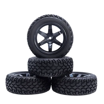 

4PCS 1:10 Rally Tires On Road Wheel 75mm Rubber Tyre 12mm Hexagonal for 1/10 RC Traxxas Tamiya HSP HPI Kyosho Axial SCX10 RC4WD