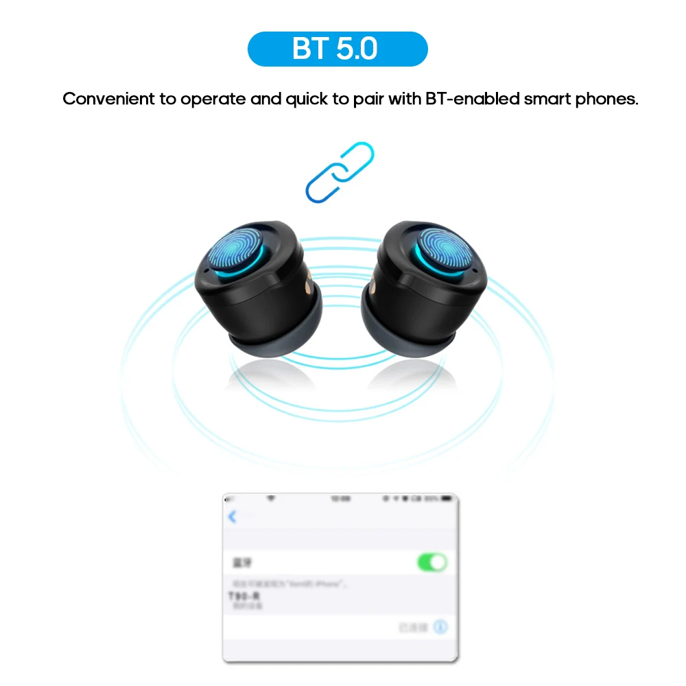 Смарт-браслеты с BlueTooth 5,0 наушники TFT экран Смарт-часы IP67 пульсометр кровяное давление наручные часы для Android iOS