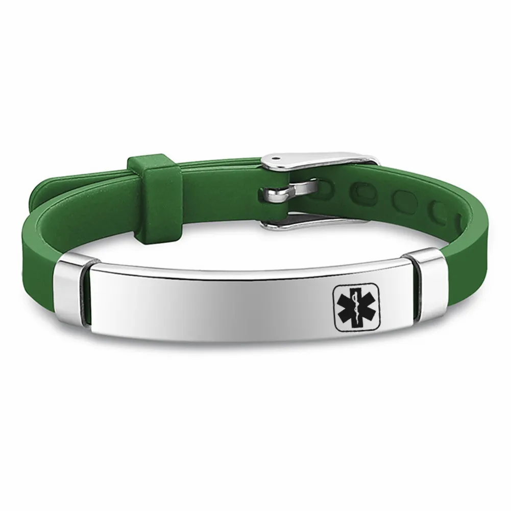 Buy MEALGUET Medical Alert id Bracelets for Kid, Customized Children  Silicone & Stainless Steel Adjustable Medical ID Wristband for  Toddler,Child,daughter,son, safety ID Bracelet Online at desertcartINDIA