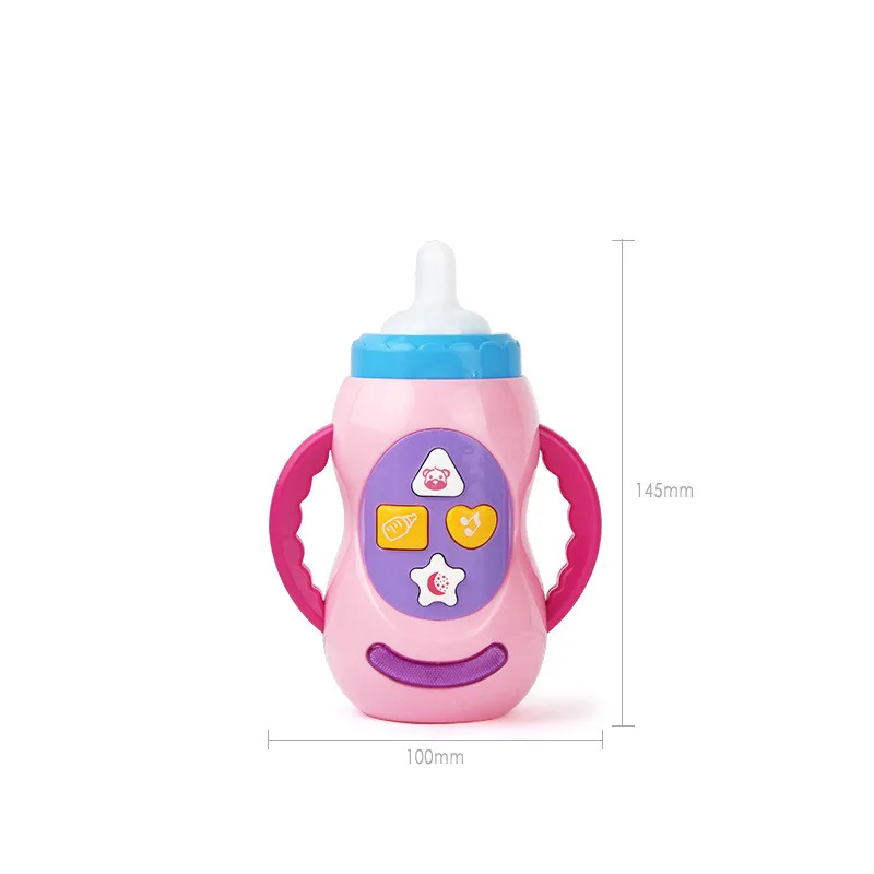 Baby Toys Kids Sound Milk Bottle Toys Safe Music Light Milk Bottle Musical Learning Educational Toys For Children Feeding Tool