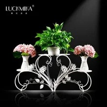 

Nordic Balcony Living Room Iron Art Multi-storey Ground Fleshy Flower Pot Rack Indoor Plant Hanging Orchid Green Pineapple