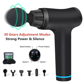 

Muscle Massage Gun Sport Massager Body Relaxation Pain Relief Vibration Fascial Massage Gun Fitness Equipment Quickly Charged