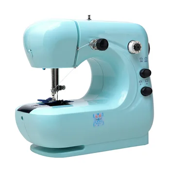 

Mini 9W Electric Sewing Machine Household Foot Pedal Adjustable Needlework Tool Straight Line Hand Table Two Thread Kit