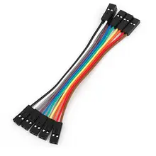 Высота каблука 10 см 2,54 мм 2 Pin Женский F/F перемычек проводной разъем кабеля 5 шт