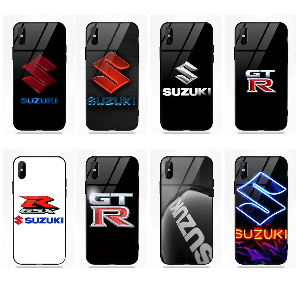 

For Suzuki Gsxr Gsx R Logo Tempered Glass Coque For Galaxy S8 S9 Plus For Huawei Honor 7X P20 Lite Mate 10 Pro Redmi 5 Note 5A 6