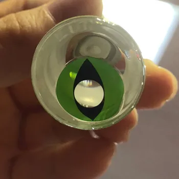 

Карнавальные линзы Зеленый кошачий глаз