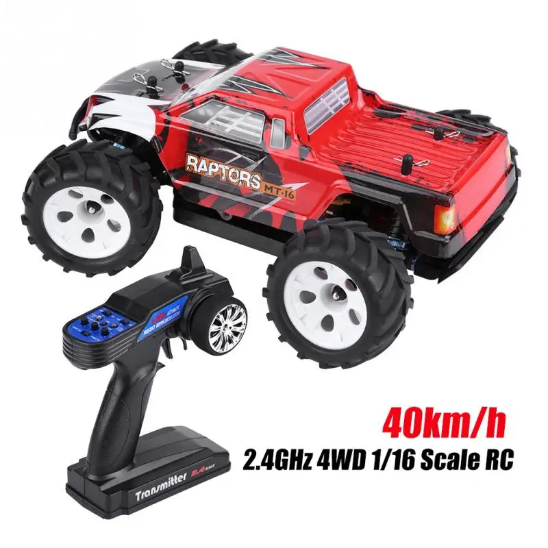 

Hot 40km/h 2.4GHz 4WD Remote Control Vehicle 1/16 Scale RC Off-road Brushless Crawler 100-240V Off-road tires RC Model
