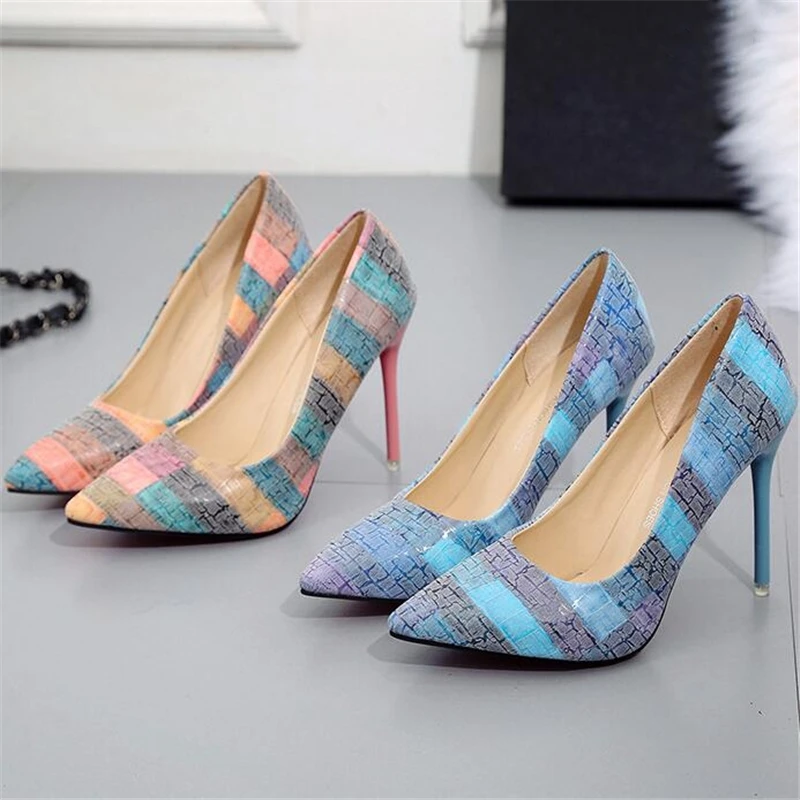 QWEDF Брендовая женская обувь женские туфли лодочки на высоком каблуке Туфли