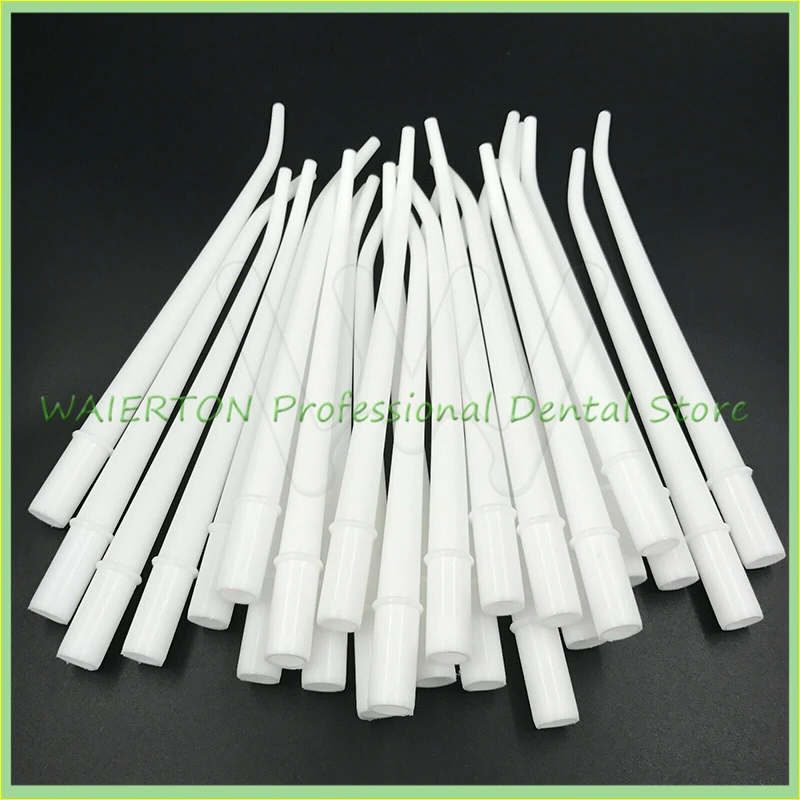 

1 Pack 25 Pcs 1/8" Dental Plastic Large Orifice Surgical Aspirator Suction Tips