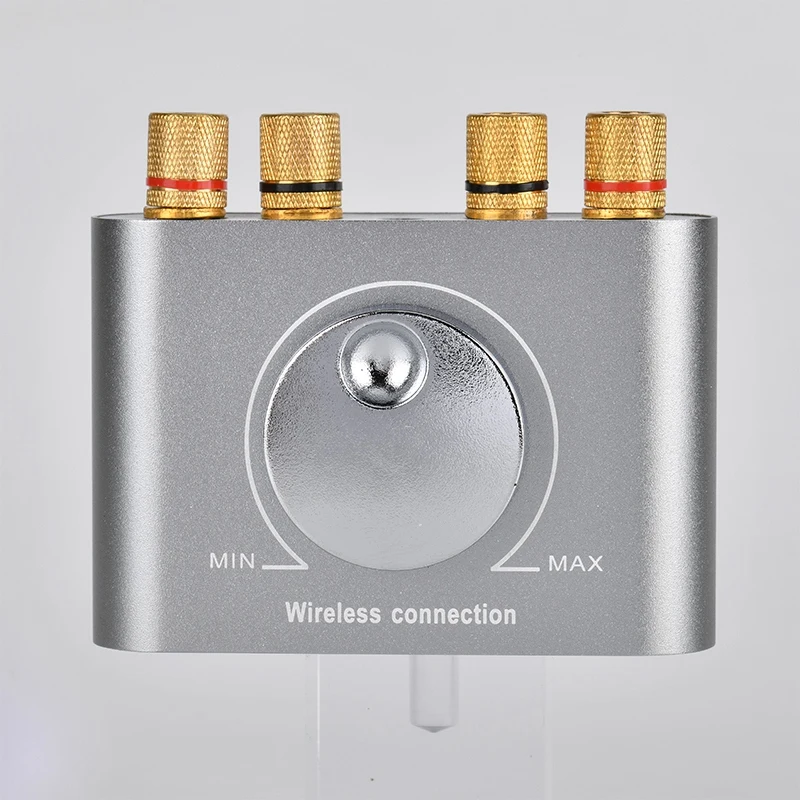 Mini Desktop o Digital Amplifiers Bluetooth 4 2 Amplifier Hi Fi Stereo 2 0 Amp Theater Aux Bluetooth Grey 