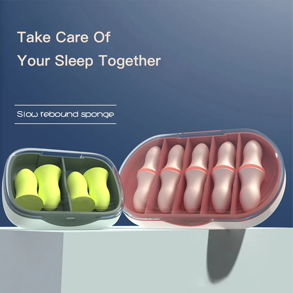 5 Pairs Authentic Foam Soft Travel Sleep EarPlugs Noise Reduction  EarplugsCBCD 