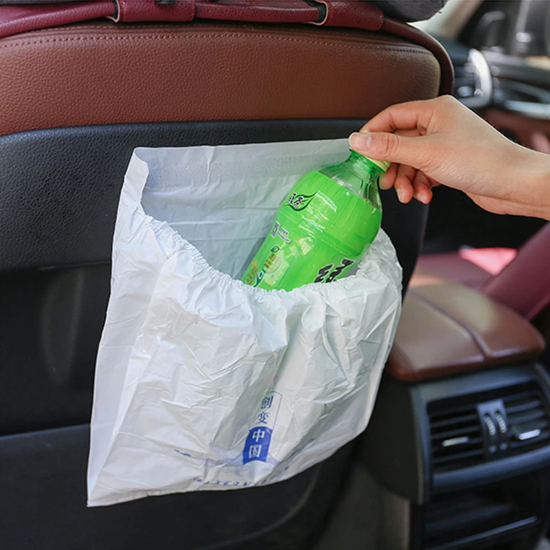 3 шт./упак. охраны окружающей среды автомобиль мешок для мусора Разлагаемый мусорный мешок с само-клеящаяся Автомобильная хранение мусора Водонепроницаемый сумка