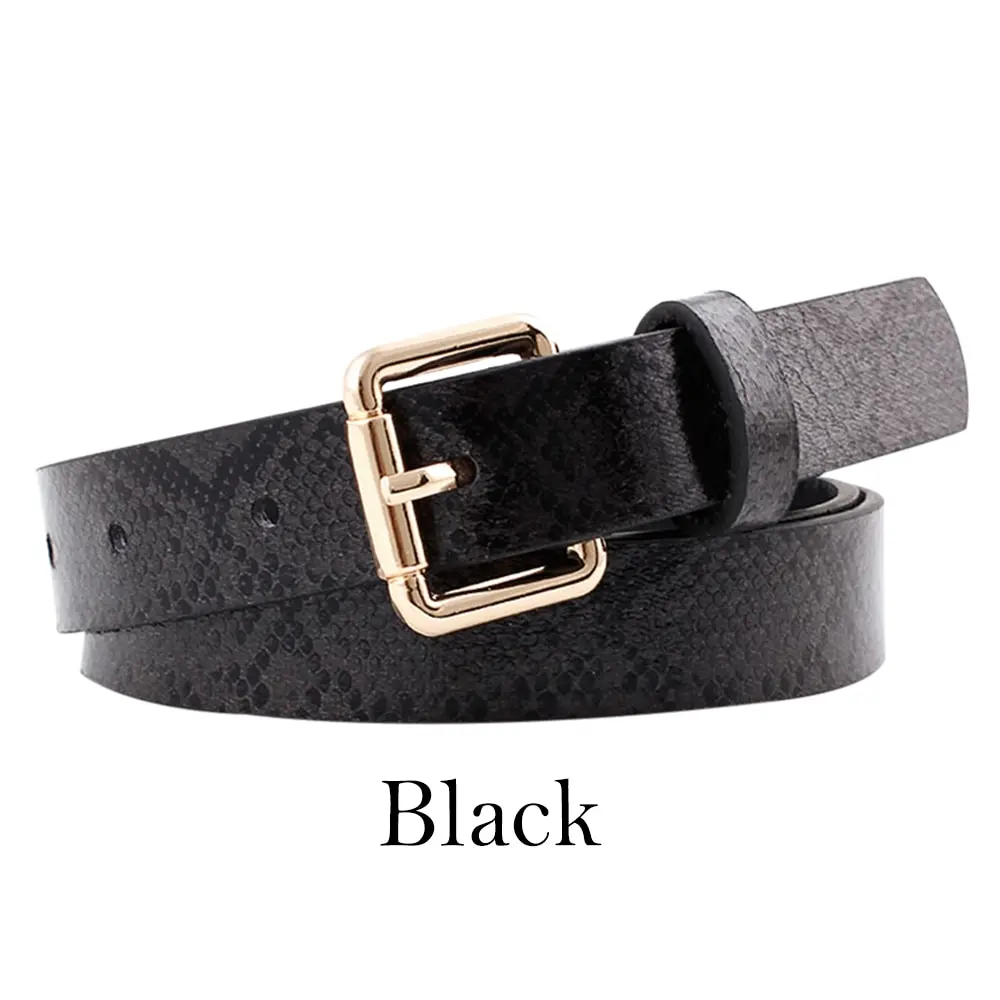 black Litthing 105x2,3 см сексуальный леопард высокого качества Женский PU кожа Змея женский поясной ремень ремни для женщин платье женский пояс - Цвет: black
