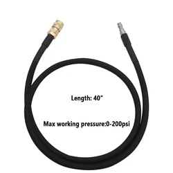 Airsoft PISTOL HPA SLP FLEX Air Hose Remote Line with QD 40 Inch Low Pressure MAX 300 PSI