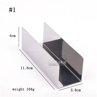 short 3.8cm width 4 размера U Стиль 11,8 см 23,8 см нержавеющая сталь Клюква форма для печенья хлеб форма металлический Форма для торта Форма для выпечки буханка Инструменты для выпечки «сделай сам» - Цвет: short 3.8cm width