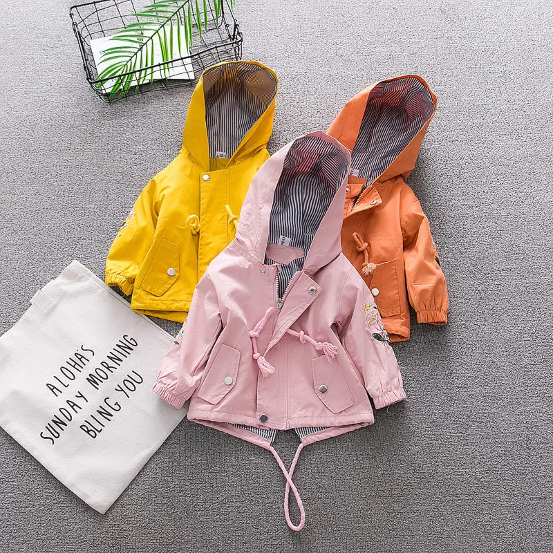 

1-2-3-4-Year-Old Girls Spring And Autumn Coat 2018 Spring New Style Childrenswear Baby Girls Autumn Clothing a Generation of Fat