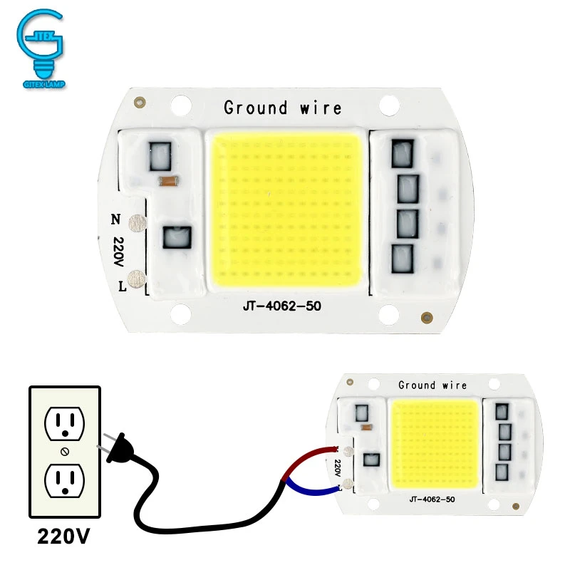 led cip 10w 20w 30w 50w kocani cip led lamba 220v 240v gerek surucu icin projektor spotlight lampada diy aydinlatma led chips aliexpress
