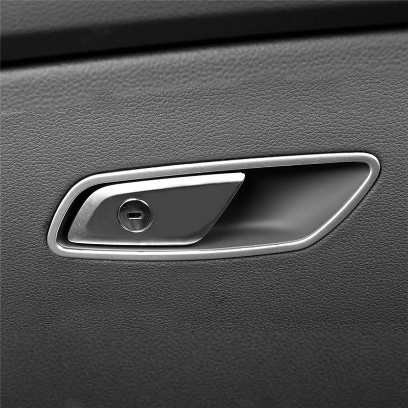 Carманго для Audi A6 C8, автомобильный Стайлинг, коробка для хранения перчаток, ручка, накладка, рамка, наклейка, хромированные аксессуары для интерьера