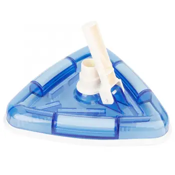 

Cleaner Plastic 11 Inch Portable Triangular Shape Swimming Pool Vacuum Brush Head Cleaning Tool Hard Pool