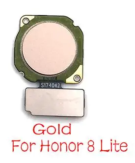 Honor 8 lite Gold Сканер отпечатков пальцев сенсор Touch ID подключения материнской платы для Huawei Honor 8 P10 Lite Главная кнопка гибкий кабель - Цвет: Honor 8 lite Gold