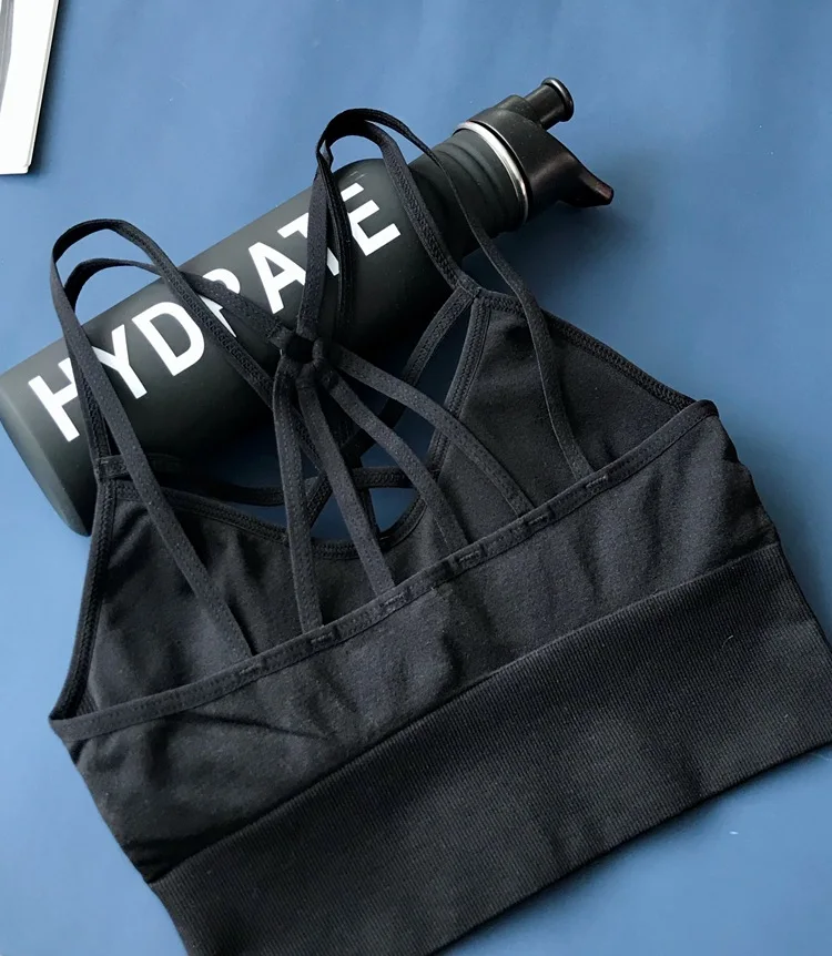 Спортивный бюстгальтер Для женщин дышащий Топ для занятий йогой противоударный крест-накрест брюки для фитнеса бюстгальтер для Для женщин спортзал Бег бюстгальтер для йоги и фитнеса