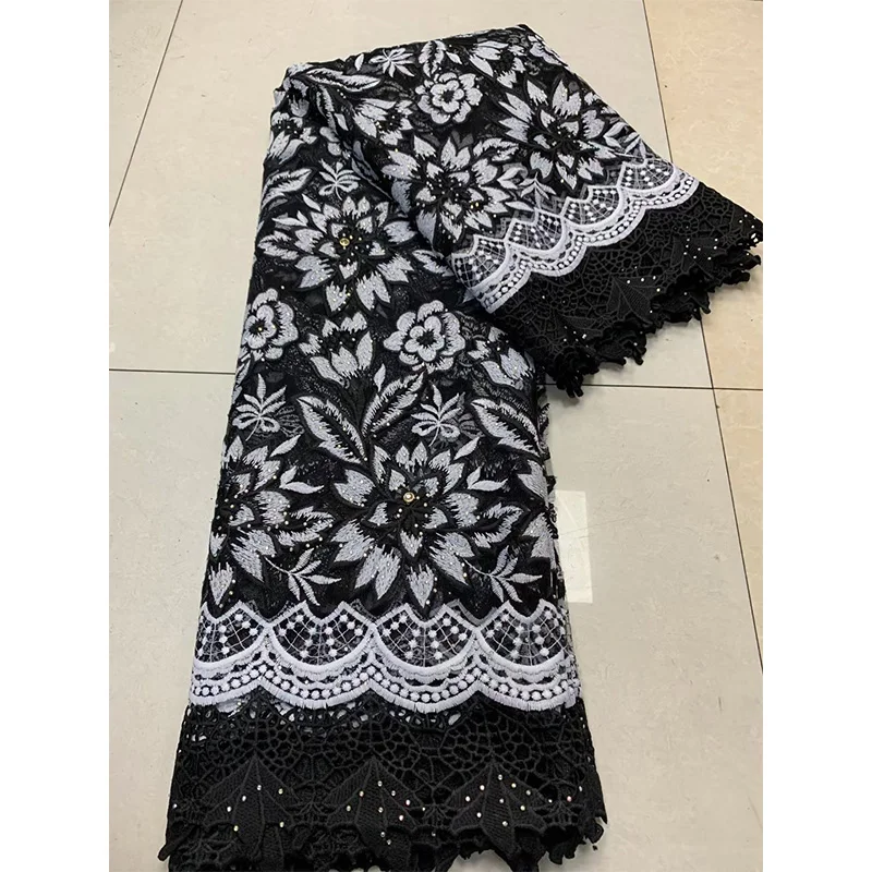 Sequines africano senhora laço francês vestido material
