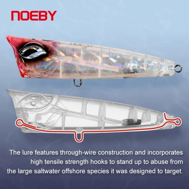 NOEBY GT 참치 탑워터 포퍼: 참치 낚시를 위한 최고의 탑워터 포퍼