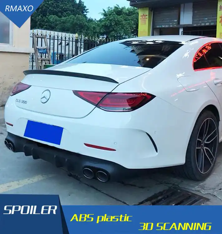 For Benz Cls C257 Spoiler 19 Benz C257 Cls300 Cls350 Cls63 Spoiler Abs Material Car Rear Wing Primer Spoiler Spoilers Wings Aliexpress