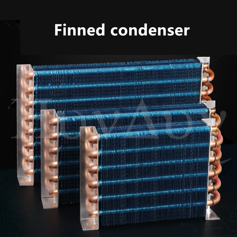 Aircooled Copper Tube Condenser Refrigerator Chiller Water Air