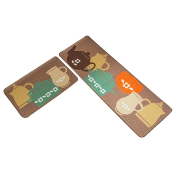 

2 Pcs/Set High Absorbency Bath Mats Carpet Kitchen Anti Slip Large Bathroom Rug Mats Toilet Mat Bathroom Carpets and Rugs #2