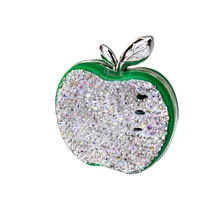 Автомобильный парфюмированный зажим, автомобильный воздушный выход, яблоко со стразами, автомобильный однотонный ароматизатор, автомобильный парфюм, автомобильный освежитель, автомобильный парфюм, украшение-зажим