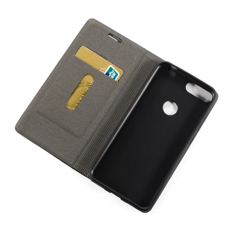 Кожаный чехол с текстурой древесины для Alcatel 1S 2019 книжка деловая сумка телефона