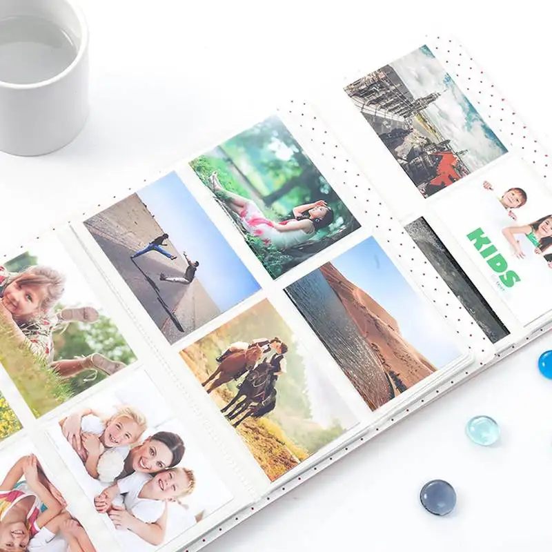 3 дюйма 128 карманов Карманный Interleaf Тип фотоальбом рамка для хранения фотографий DIY Мини Мгновенный чехол для хранения фотографий альбом книга