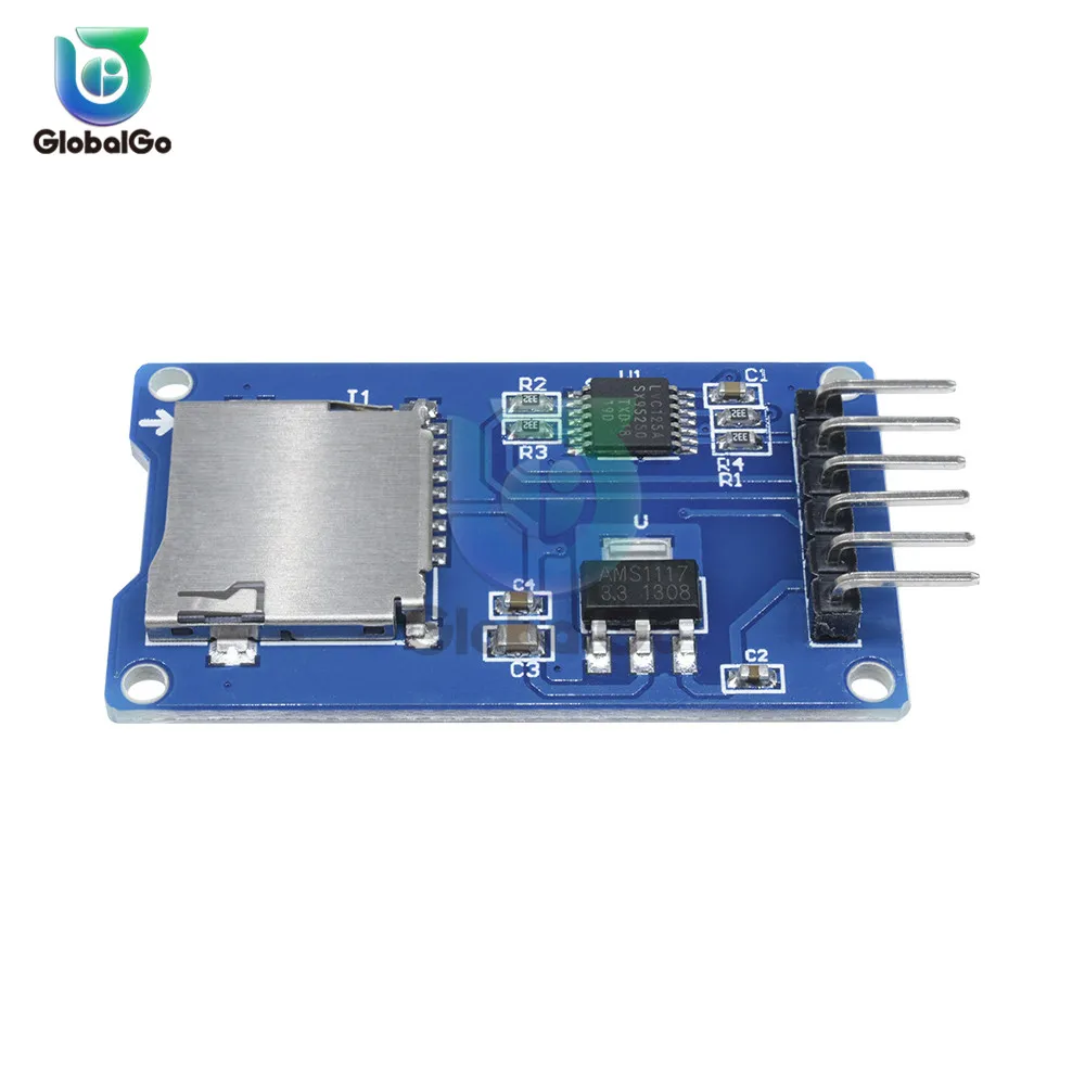6Pin плата запоминающего устройства Micro SD Плата расширения Micro SD TF карта памяти щит модуль SPI для Arduino продвижение