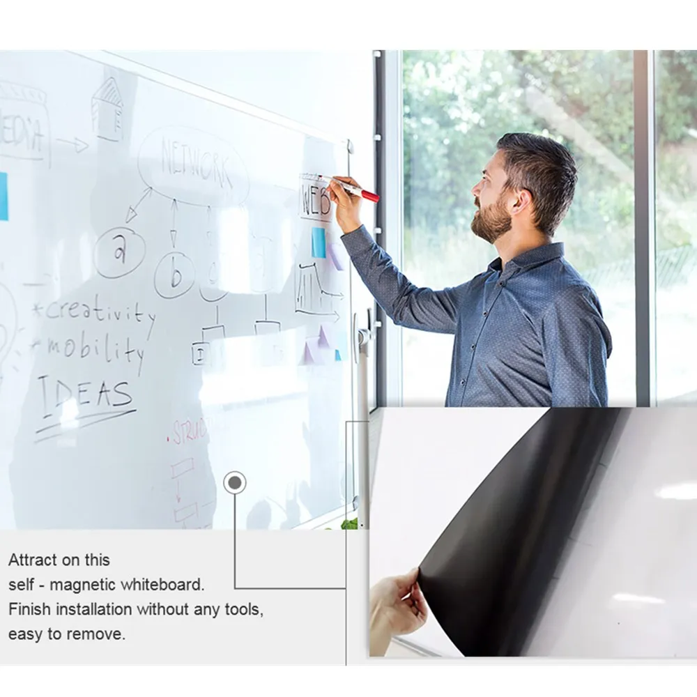 Гибкие Магнитные этикетки для белой доски стираемые наклейки офиса школы дома