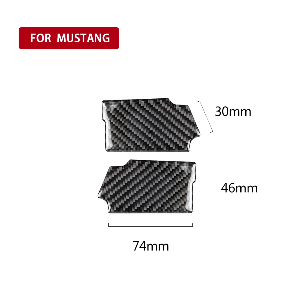 Для Ford Mustang2015- CarbonFiber межкомнатные дверные ручки дверная чаша декоративное покрытие отделка автомобиля Стайлинг наклейка авто аксессуары