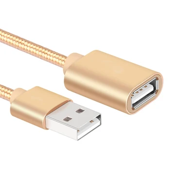 

USB extensio cable Male to Female Extension Nylon weave Cable Used for Mobile Hard Disk Computer Laptop Handle Game With etc